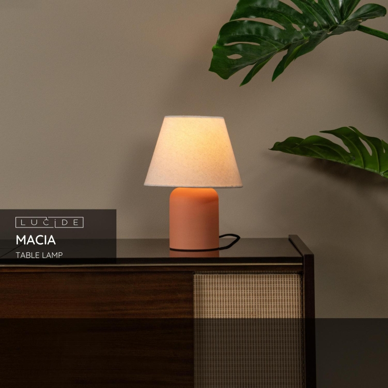 Lucide MACIA - Table lamp - 1xE14 - Terracotta